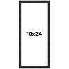PosterPalooza | 10x24 Thin Barnwood Picture Frame, UV Acrylic, 2 Finishes - Grey and Black - 2 of 4