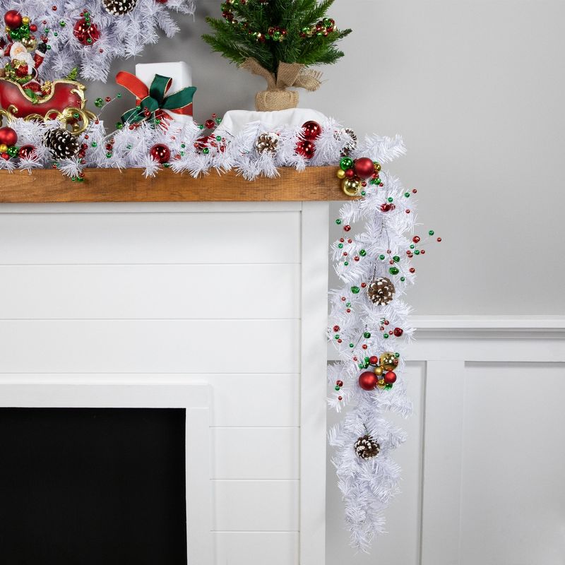 Northlight 100' x 8" Commercial Length White Canadian Pine Artificial Christmas Garland, Unlit, 4 of 10