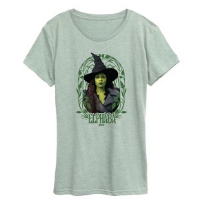 Women's - Wicked - Art Noveau Elphaba Short Sleeve Graphic T-Shirt - 1 of 3