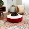 Kensington Garden Scout Deluxe Faux Shearling Round Pillow Dog Bed - 2 of 4