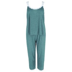 PJ Couture Women's Tank Top and Capri Pajama Set - 1 of 4
