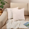 REGALWOVEN Corduroy Fade-Resistant Polyester Modern Square Throw Pillow Covers Set of 2 - 2 of 4
