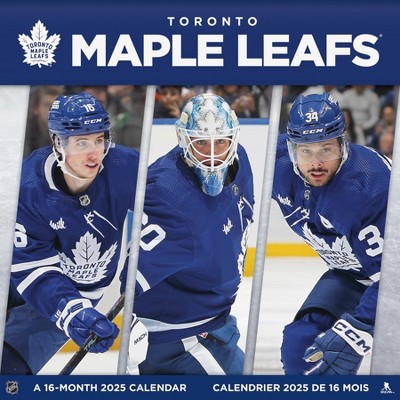 Trends International 2025 Toronto Maple Leafs Bilingual French Wall Calendar: Monthly, 12x12", Paper, All Ages, Saddle Stitch