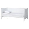 Baxton Studio Viva Classic and Traditional White Finished Wood Twin Size Daybed - 2 of 4