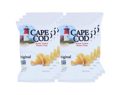 Cape Cod Potato Chips Less Fat Original Kettle Chips Party Size- 4oz :  Target