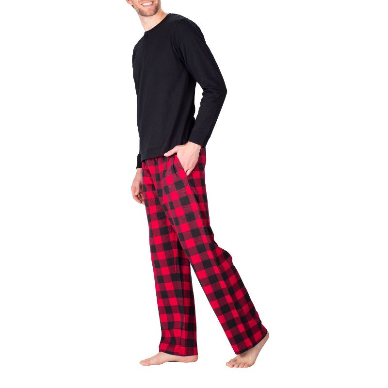 SLEEPHERO Men's Long-Sleeve Knit Pajama Set, 2 of 5
