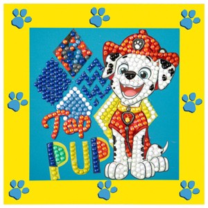 DIAMOND DOTZ Quick DOTZ Paw Patrol Top Pup Marshall Diamond Art Painting Kit 5.1" X 5.1" - 1 of 4
