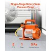 VEVOR Vacuum Pump, 5 CFM, HVAC Single Stage Rotary Vane Vacuum Pump, for R134a R22 R410a Systems, Auto AC Vacuum Pump Kit with Oil Bottle, Orange - 3 of 4
