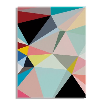 Dominique Vari Abstract Multicolor Acrylic Wall Art, 23" x 31"