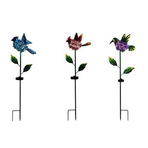 Infinity Assorted Metal 33.27 in. H Bird Solar Garden Stake (Case of 12) - 1 of 1