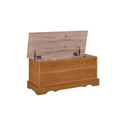 Honey Brown Traditional Cedar Wood Storage Chest