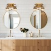 LNC Dendrophyllia 13.4-in 2-Lights Polished Gold and Clear Glass  Modern/Contemporary Bathroom Vanity Lights - 4 of 4