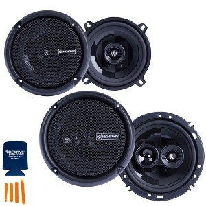 Memphis Audio 1 Pair of PRX5 5.25" Coaxial Speakers and 1 Pair of PRX603 6.5" 3-Way Coaxial Power Reference Series Speakers - 1 of 4