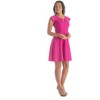 24seven Comfort Apparel Scoop Neck A Line Dress with Keyhole Detail - 2 of 4