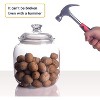 128 oz Unbreakable Airtight Food Storage Canister, 1 Gallon Plastic Shatterproof Apothecary Jar - 3 of 4