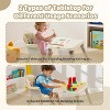 JOYMOR 7 in 1 High Chair for Babies and Toddlers, Convertible Kids Learning Table and Chair with Large Baske for Storage (Beige) - 3 of 4