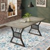 Floral Living Room Area Rug Black Soft Botanical Boho Rugs Small Flower Carpet for Bedroom Aesthetic Non Slip Vintage Indoor Rugs - 2 of 4