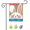 Briarwood Lane Happy Easter Bunny Burlap Garden Flag Eggs Holiday - 2 of 4