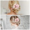 Unique Bargains Women's Reusable Simulated Flowers Hair Clip Comb 1 Pc - 4 of 4