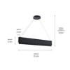 Elan Lighting Walman 1 - Light Chandelier in  Matte Black - 4 of 4