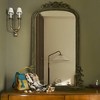 Beautyolove 20 in. W x 30 in. H Antique Arched Wood Framed Wall Mirror Decorative Wall Mirror - 4 of 4