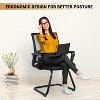 Home Imports Emporium Mesh Guest Chair – Ergonomic Reception Seating for Office or Lobby – Set of 2/4/6/8 - 3 of 4