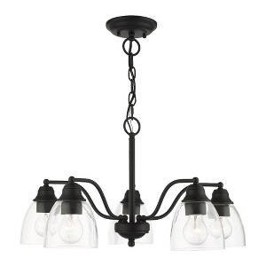 Livex Lighting Montgomery 5 - Light Chandelier in  Black - 1 of 2