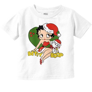 Betty Boop Christmas Mrs Santa Claus Toddler Baby Girl T Shirt Brisco Brands - 1 of 4