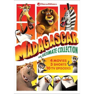 madagascar and penguins of madagascar 4 movie collection dvd