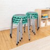 ECR4Kids Daisy Stackable Stool Set, Flexible Seating, 17in Seat Height, 8-Piece - image 4 of 4