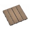 Syemin Carpet Tiles DIY Interlocking Decking Tiles Quick Deck Floor Tile Court Tile Water Resistant for Balcony Porch, Oak, 13.4"*13.4"*9.9" - 3 of 4
