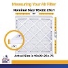 Filter King 16x22.25x1 Air Filter | 6-PACK | MERV 13 HVAC Pleated A/C Furnace Filters | MADE IN USA | Actual Size: 16 x 22.25 x .75" - 2 of 4