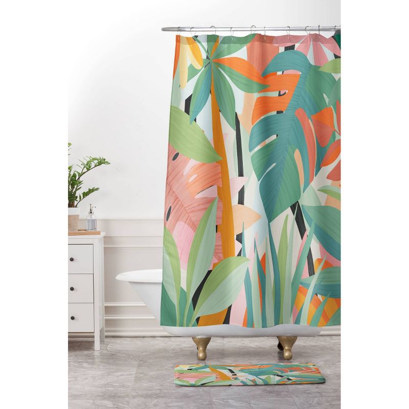 Deny Designs 69&#34;x72&#34; El Buen Limon Tropical Forest Shower Curtain, 4 of 5