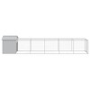 vidaXL Chicken Cage Light Grey Galvanized Steel Large Durable - 4 of 4