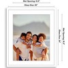 Americanflat 20x24 Picture Frame with Polished Plexiglass - Use as 16x20 Frame with Mat or 20x24 Frame Without Mat - Streamline Collection - White - 2 of 4