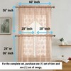 HLC.ME Jolene Floral Rod Pocket Lace Sheer Short Valance for Small Windows, Kitchen and Bathroom - 54 W x 18 L - 4 of 4