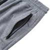 WhizMax Men's Workout Pants Exercise Leggings Zipper Compression Tights - 4 of 4