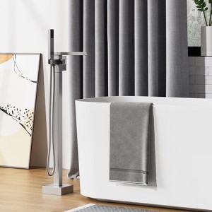 Freestanding Bathtub Faucet, Floor-Mount Tub Filler Chrome,Standing Tub Faucet - 1 of 4