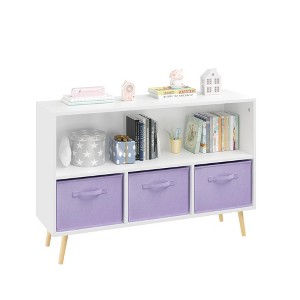 Dexmalle Kids bookcase with Collapsible Fabric Drawers - 1 of 4