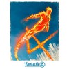 Womens The Fantastic Four: First Steps Human Torch Sky T Shirt - 2 of 4
