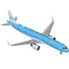 Airbus A321neo Commercial Aircraft "KLM Royal Dutch Airlines" (PH-AXA) Blue and White 1/400 Diecast Model Airplane by GeminiJets - 2 of 3