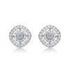 Elegant Rhodium-Plated Square Stud Earrings Featuring Sparkling Cubic Zirconia for a Timeless and Sophisticated Look - 3 of 3