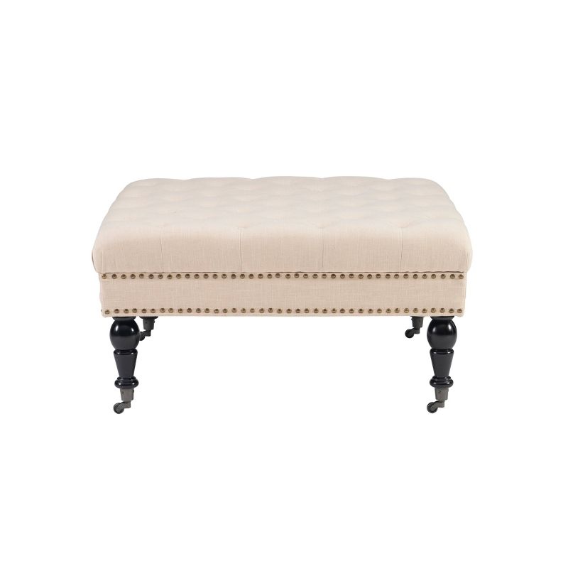 Isabelle Square Tufted Ottoman - Linon, 4 of 14