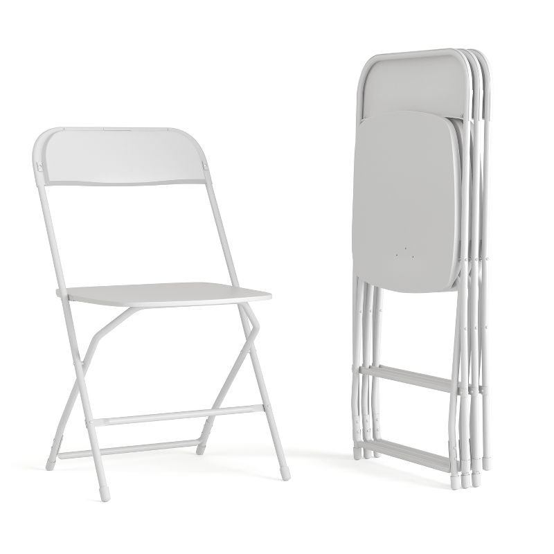 Flash Furniture Hercules Big and Tall Commercial Folding Chair - Extra Wide 650LB. Capacity - Durable Plastic - 4-Pack, 1 of 18