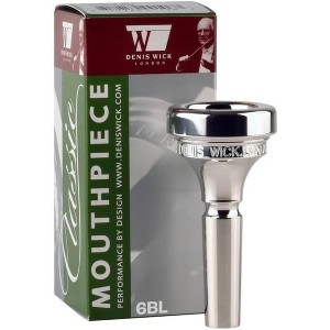 Denis Wick Trombone Classic Mouthpiece Silver Plated - Shank Trombone Mouthpiece - Great for Trombone Lead Players - 1 of 4