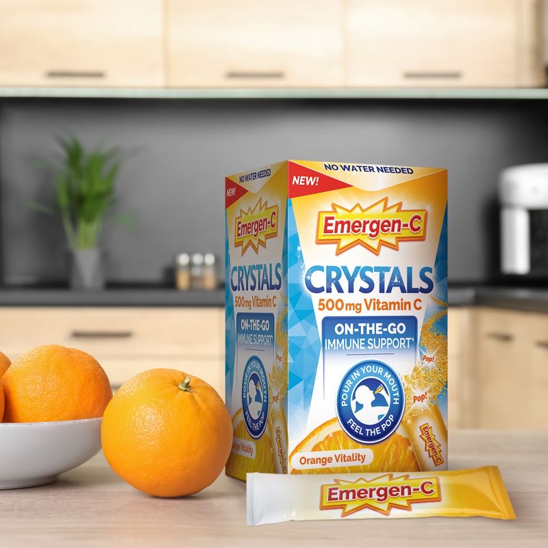 Emergen-C Crystals On-The-Go Immunity Vitamins - Orange Vitality - 28ct, 2 of 14