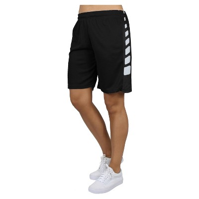 Galaxy By Harvic Women's Loose Fit Moisture Wicking Performance Quick Dry Mesh Shorts With Side Block Design
