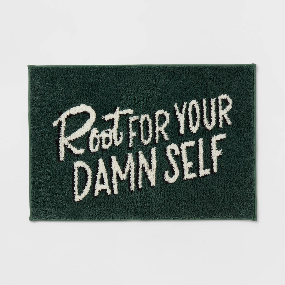 20"x30" Bath Rug Green - Room Essentials™: Machine Washable, Latex Backed, Medium Pile, OEKO-TEX Certified