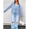 Women's Lightweight Crochet Cardigan Open Front Tie Shrug Knit Crop Top Summer Cardigan - 2 of 4