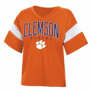 NCAA Clemson Tigers Women's Jersey T-Shirt - 1 of 3